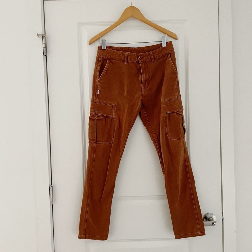 Fairplay LA Duck Canvas Cargo Slim Fit Pants Carpenter